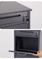 Boîte aux lettres murale intelligente pour colis, en acier métallique imperméable, pour usage domestique, extérieur, livraison de colis