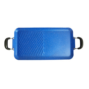 Plancha para barbacoa de piedra Maifan de 63x27.5cm, rectangular, antiadherente, portátil, para cocinar al aire libre o en interiores. - Product Image 3
