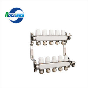 4 zweig PEX edelstahl Radiant Boden Heizung Flow Meter Verteiler - Product Image 2