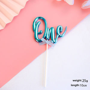 Wholesale Customization <strong>Spanish</strong> Cake Topper Happy Birthday for Baby Shower Kids Cake Topper Decoration - Product Image 6