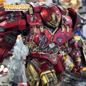 Vente flash - Décoration d'intérieur - Sculpture en résine - Film Marvel - <span class=keywords><strong>Super</strong></span>-héros - Iron Man 1/4 - Figurine d'action Iron Man MK44 - Product Image 5