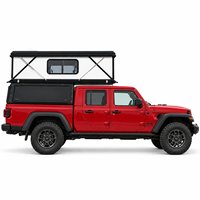 Auvent de camionnette Hiperlion à profil bas en panneaux sandwich isolés en fibre de verre, ouverture rapide et automatique pour Chevrolet Colorado avec benne de 6 pieds