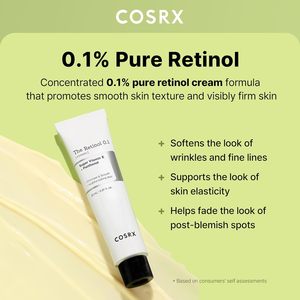 Crème anti-âge pour les yeux et le cou COSRX au rétinol 0,1 % avec traitement au <span class=keywords><strong>rétinoïde</strong></span> pour raffermir la peau, réduire les rides et les ridules - Product Image 2