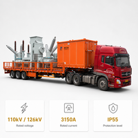 Poste de transformation mobile 110 kV haute tension 3150 A 50/60 Hz avec service OEM/ODM et prise en charge de la tension personnalisée