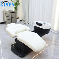 Lit de lavage de cheveux électrique de haute qualité, spécial, rotatif, séparé, pour salon de coiffure et salon de beauté