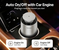 Diffuseur de parfum électrique Dermey pour SUV, diffuseur d'arômes sans eau pour voiture, marche/arrêt automatique, bouteille en verre de 20 ml, alliage d'aluminium, voyage