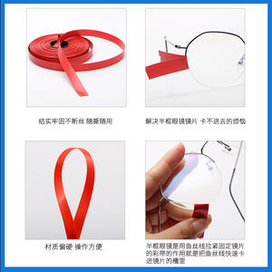 Cinta de poliéster roja para acolchado de monturas de gafas 5223, flexible, de color sólido, origen Zhejiang - Product Image 4