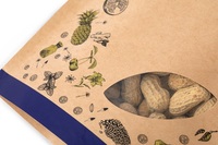 Sacs refermables biodégradables en papier kraft PET/PE laminé de haute qualité, très demandés en 2021