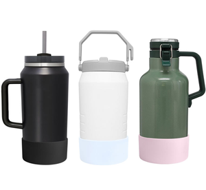 Funda protectora de silicona para la base de botellas de agua de 64 oz con pajita abatible, sin BPA, para cerveza y jugos - Product Image 2
