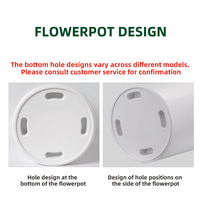 Pot de fleurs moderne de luxe pour intérieur/extérieur, jardinière minimaliste de haute qualité, créative, européenne, décorative, en PP avec drainage
