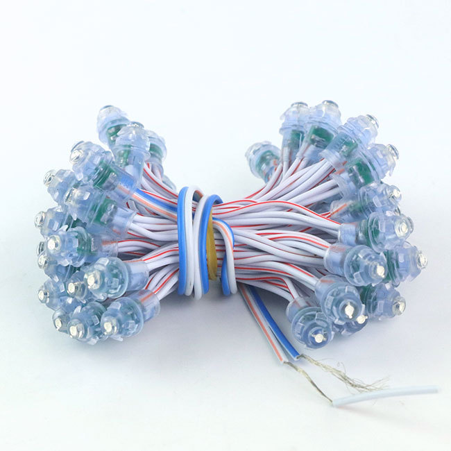 12v 12mm Single Color Full Color Led Pixel LED Pixel Light Input IP65 Waterproof 30000h Lifespan Outdoor