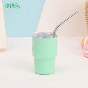 Vasos de Vino Sublimables al por Mayor de 3oz, de Doble Pared de Acero Inoxidable, Mini Vasos de Chupito de 3oz con Tapa y Pajita - Product Image 2