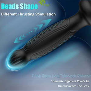 Elektrische op afstand bestuurbare siliconen anale dildo vibrator anale plug massager voor seksueel spel en masturbatie anale seksspeeltje - Product Image 1