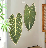 Nouvelle Planche Murale en Sisal à Motifs Végétaux Tropicaux avec Fixation Créative à Bande Magique – Planche Murale Feuille et Patte de Chat