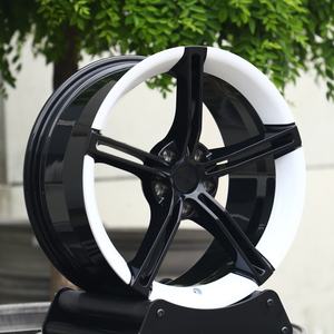 HTOR China 5x112 5x114,3 5x120 5x130 5x Ruedas forjadas personalizadas 19-24 pulgadas Colores dobles Ruedas deportivas de carreras Ruedas de aleación para <span class=keywords><strong>Tycan</strong></span> - Product Image 3