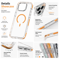 AI Button TPU+PC Camera Frame Kickstand Case voor 18 Air 17 Plus 16 Pro Magnetische Draadloze Oplaad Dual Color Antislip Hoes