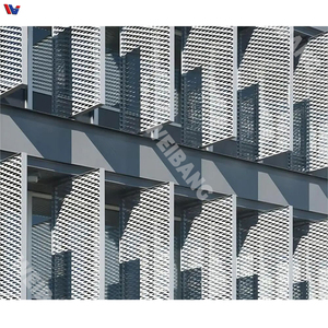 Revêtement mural en aluminium perforé sur mesure, panneau à trous ronds, façade moderne, revêtement extérieur de bâtiment - Product Image 5