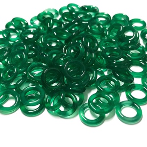 Anillas Pequeñas de Ágata <span class=keywords><strong>Verde</strong></span> para la Fabricación de Cañas de Pescar de Bambú, Anillas Mini al por Mayor - Product Image 1