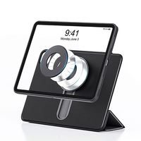 Vente flash 2023, bon prix, Shenzhen, pour iPad 10.2, étui détachable à 360 degrés, résistant aux chocs, en cuir PU + acrylique