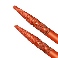 Fraise conique à bout sphérique en diamant brasé sous vide pour la gravure sur pierre CNC et le lettrage sur pierres tombales