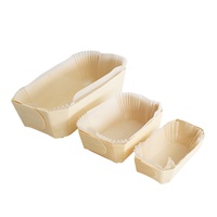 Moules à pain en bois jetables pour la maison, plateau de cuisson, boîte à pain, moules à pain, contenants pour aliments à emporter