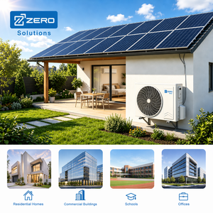 Aire Acondicionado Híbrido Solar Inteligente WiFi ZERO de 9000, 12000, 18000, 24000 BTU R32 MPPT, Montado en Pared, con Accionamiento Solar Directo MPPT T - Product Image 1