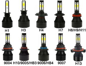 หลอดไฟหน้ารถยนต์ LED แบบ4ด้านสำหรับ H11 H4ชิปทรงซังข้าว X7 9005 9006 12000LM - Product Image 6