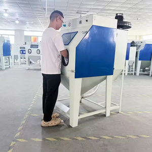 Machine de sablage à sec à commande manuelle PLC haute efficacité, fonctions de polissage et de meulage, fonctionnement sans poussière, pour métal - Product Image 2