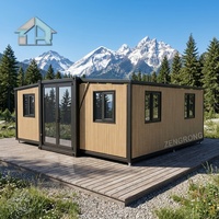 Bureau mobile extensible de 20 pieds pour hôtel, en acier Q355 galvanisé à chaud, étanche, insonorisé, préfabriqué, pour chantier temporaire