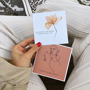Impression personnalisée de cartes de pleine conscience positives pour l'amour de soi Cartes d'affirmation de santé pour les soins personnels - Product Image 5