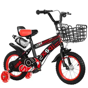 Nouveau produit de Noël vélo d'entraînement pour enfant avec balancier vélo bleu violet avec miroir-réflecteur/siège arrière/filet de protection
