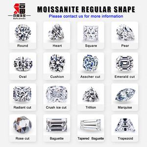 Joyería Baifu White Clear VVS DEF Moissanites de pera suelta - Product Image 5