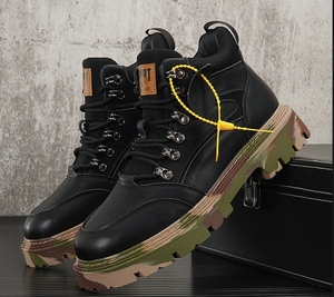 New Men's Casual <b>Shoes</b>, Outdoor Fashion Trend, Sports Skateboard <b>Shoes</b>, Trendy Thick Soled <b>Height</b> <b>Increasing</b> Men's <b>Shoes</b> - Product Image 2