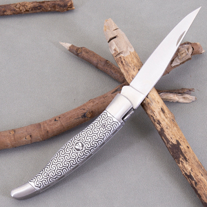 Couteau <span class=keywords><strong>de</strong></span> <span class=keywords><strong>poche</strong></span> pliant multifonctionnel <span class=keywords><strong>de</strong></span> style français Couteau <span class=keywords><strong>de</strong></span> combat à manche en aluminium pour le camping Utilisation tactique OEM Personnalisable DIY - Product Image 2