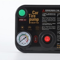 Pompe de gonflage/dégonflage électrique 12V DC pour pneus de voiture, moniteur de pression, lumière d'urgence, portable, compacte, pour voitures et motos, en plastique