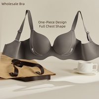 Soutien-Gorge Sexy en Latex Haute Qualité Sans Armature, Adhésif, Personnalisé, Une Pièce, Bonnet Complet, Doux, Lingerie Femme Rembourrée Sans Couture