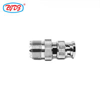 Adaptateur de connecteur coaxial RF en laiton droit, prise mâle BNC vers prise femelle UHF SO239, prix d'usine