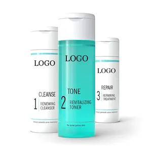 Private Label Bio-Gesichts creme Anti-Akne-Reparatur Akne-Behandlung Gesichtspflege-Set
