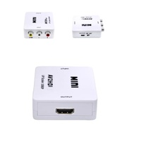Convertidor Bajeal Mini AV2HD 1080P de AV a HD y RF para Proyector/STB con 1 Año de Garantía, 3 Entradas RCA, Empaque en Caja de Regalo