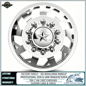 Rines de Aleación Forjados Personalizados American Force <span class=keywords><strong>D04</strong></span> Man O'War DRW de <span class=keywords><strong>22</strong></span>-26 Pulgadas 8x170 8x180 para Ford F250 F350 Ram 3500 Silverado 3500 - Product Image 1