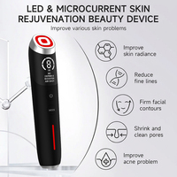 Dispositivo de Tratamiento Facial 6 en 1 Antienvejecimiento, Lifting Facial, Limpieza, Microcorriente, Mini Tonificador Facial, Estimulador de la Piel, Masajeador Profesional