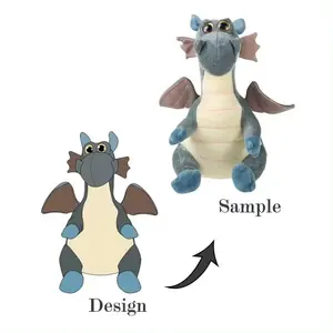 CE CPC diseño personalizado suave lindo dinosaurio de peluche animal monstruo dragón muñeco de peluche de juguete