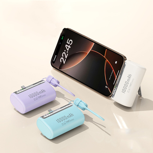 Power Bank Mini da 10000mAh con Ricarica Rapida, Caricabatterie Portatile con Cordino, Supporto per Ordini Piccoli Personalizzati, Certificazioni CE FCC RoHS - Product Image 4