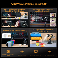 Chipboard Hiwonder NexArm ESP32 Robot Arm, Lengan Mekanik 6-Axis Sumber Terbuka, Platform Pengkodean LeRobot Model Besar AI Vision