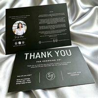 Cartes de vœux personnalisées avec logo sur mesure, impression numérique, pelliculage pour emballages de boutiques e-commerce