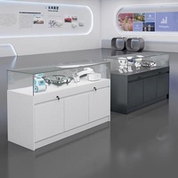 Vitrine de Comptoir Verrouillable en Verre pour Bijoux et Téléphones Mobiles, Modèle Chine, avec Présentoir d'Objets de Musée, pour Usage Commercial
