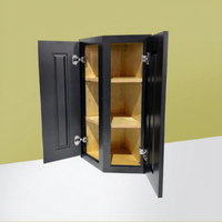 En stock WEC1230/WEC1236 unité murale de cuisine américaine double portes armoire murale en bois à fermeture en douceur pour coin de cuisine
