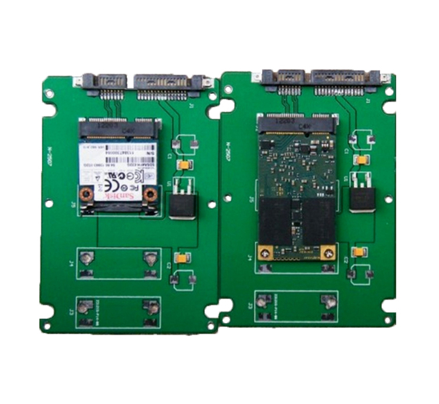 Factory wholesale mini pci-e/mSATA sata 7MM mSATA to sata adapter