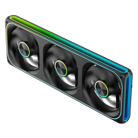 Ventilador de PC para Juegos RGB Direccionable de 360 mm AntarcChill OEM ODM, Enfriador de Chasis de Computadora con Refrigeración por Aire Integrada para Escritorio
