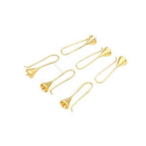 18k gold color-preserving ear <b>hook</b> accessories, natural crystal pearl base, DIY handmade <b>earring</b> materials, <b>earrings</b> A03 - Product Image 5